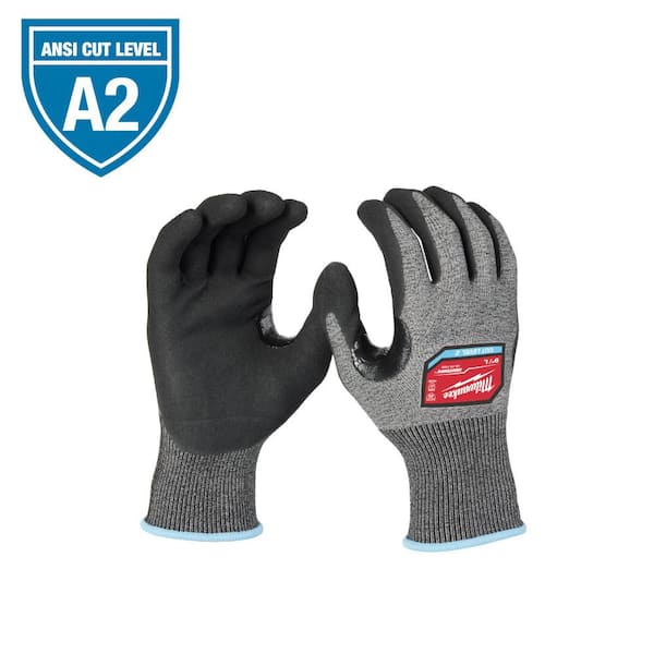 Milwaukee X-Large High Dexterity Cut 2 Resistant Nitrile Dipped Outdoor & Work Gloves