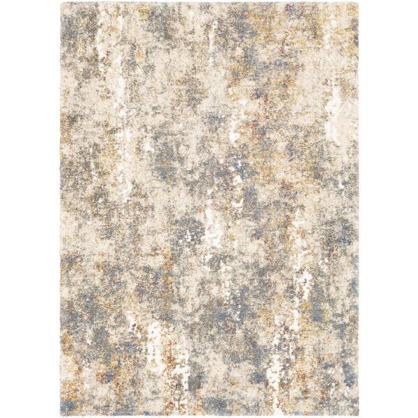 Livabliss Tuscany Yellow Abstract 12 ft. x 15 ft. Indoor Area Rug