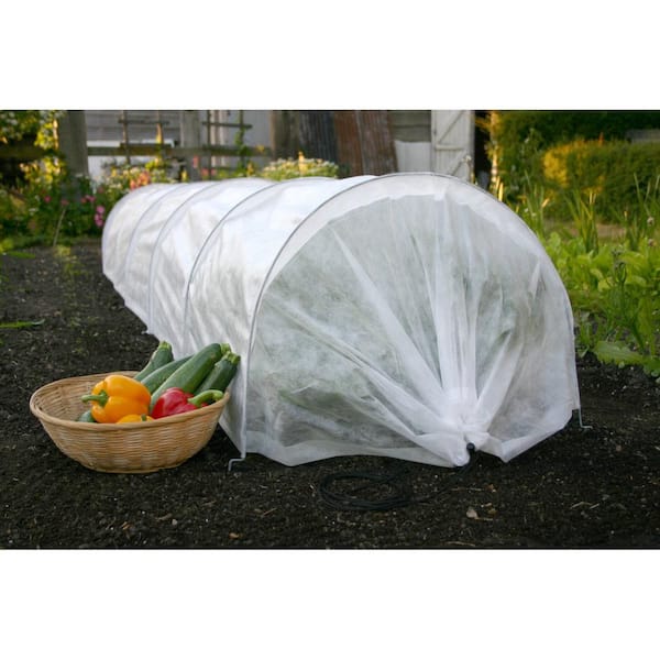 Agfabric 32 in. L x 8 in. W x 10 in. H Mini Garden Grow Tunnel Shade Cover Greenhouse Protection from Heat Frost Winter