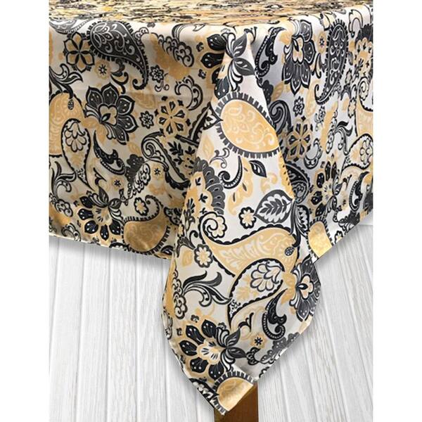 Lintex Indoor/Outdoor 52 in. x70 in. Paisley Park Polyester Tablecloth