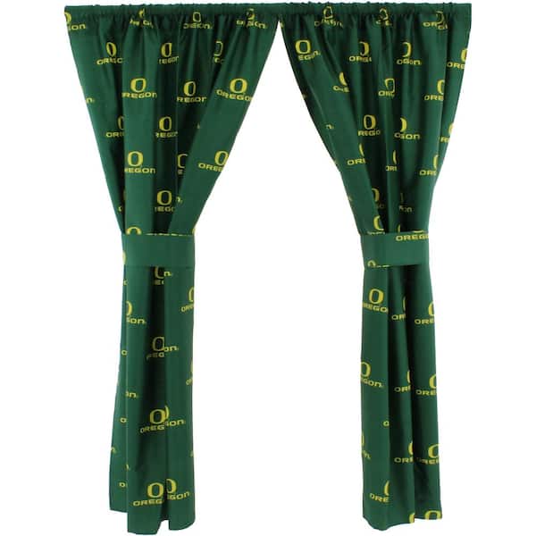 College Covers Green Rod Pocket Room Darkening Curtain - 42 in. W x 84 in. L (Set of 2)