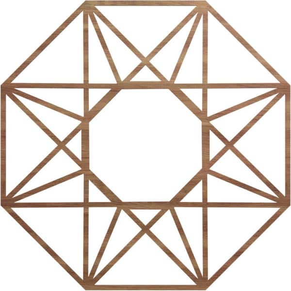 Ekena Millwork 0.375 in. x 38 in. x 38 in. Wood Medallion Moulding