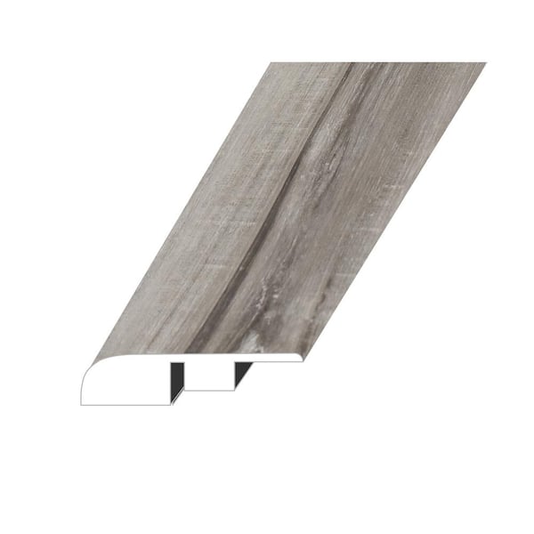 null VICTORUM Idyllic Smoke 0.6 in. Thick x 1.4 in. W x 94.5 in. L SPC Vinyl End Cap Molding