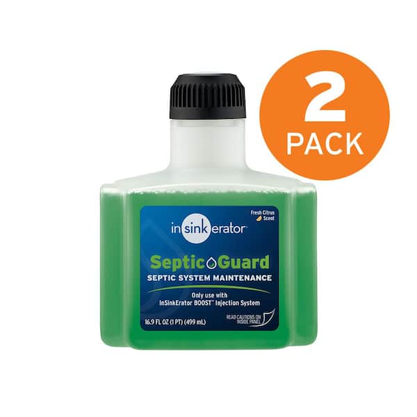 Septic Guard Refill Solution for BOOST Injection System, Septic Maintenance for Garbage Disposals (2-Pack)