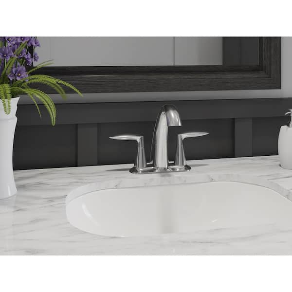 KOHLER Alteo 4 in. Centerset 2-Handle Bathroom Faucet in Polished Chrome