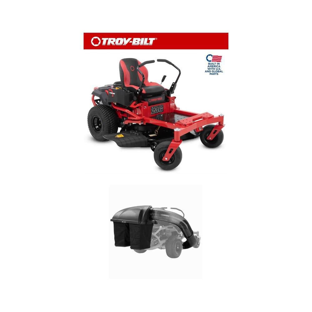 46 in. 22 HP Zero Turn Mower and 42/46 in. Double Bagger Combo