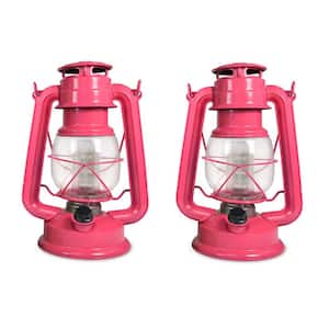 Tropical Collection Pink Flamingo Battery Operated LED Vintage Lantern (2-Pack)