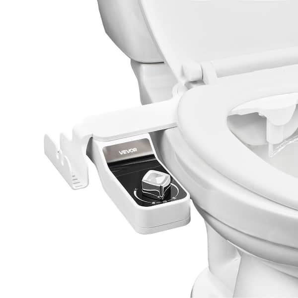 Non-Electric Cold Water Sprayer, 0.3in. Ultra Thin Bidet Part Bidet Attachment with Dual Retractable Nozzles 2025 update