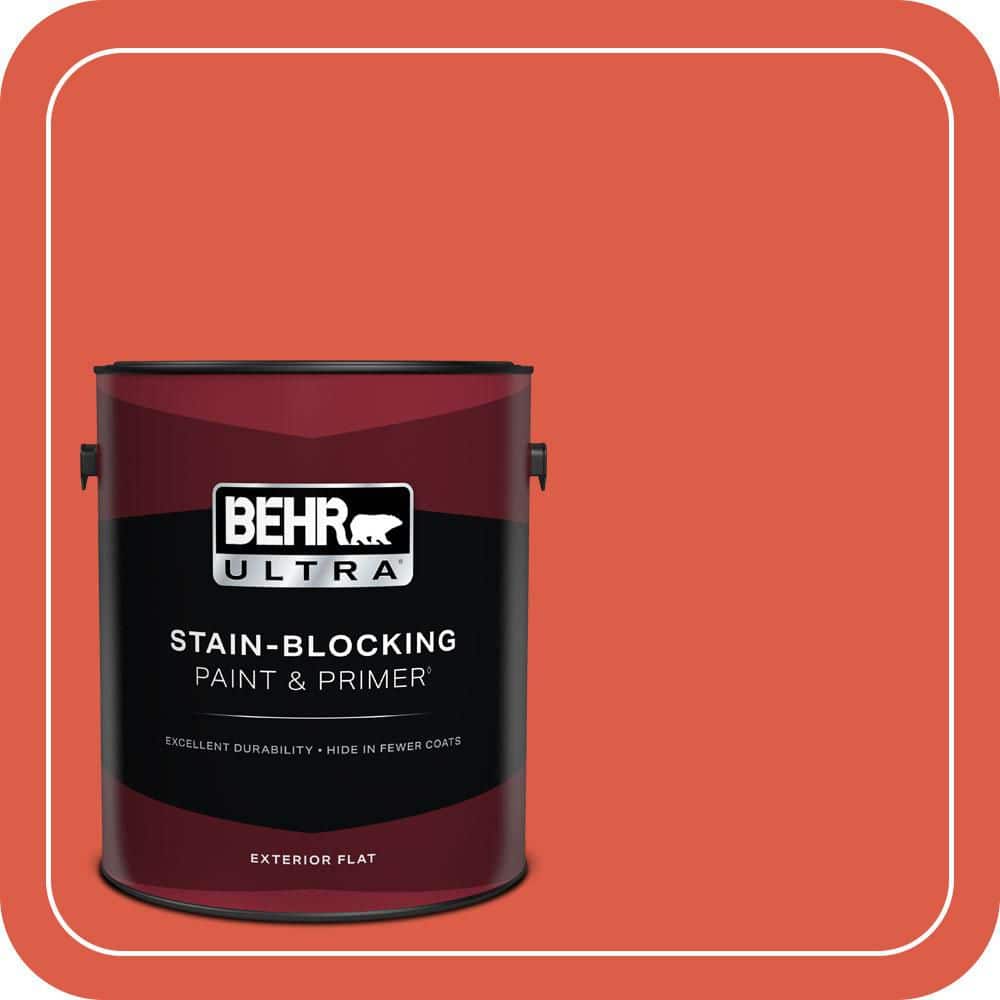 1 gal. #P180-6 Pimento Flat Exterior Paint & Primer price history on PriceWatchPro