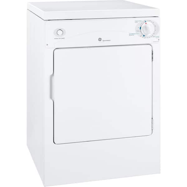 GE 3.6-cu ft Stackable Electric Dryer (White) in the Electric Dryers  department at