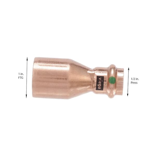 ProPress 1 in. FTG x 1/2 in. Press Copper Reducer (10-Pack)