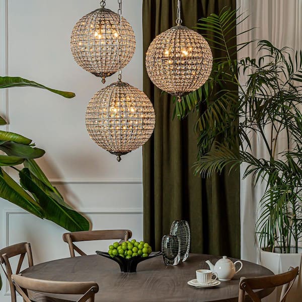 クリスタルゴールド3灯テ一ブルシャンデリア ALOA DECOR 3-Light 16