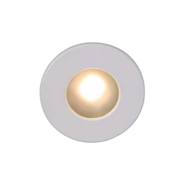 WAC Lighting 4-Watt Line Voltage 3000K White Integrated LED Full Round Wall or Stair Light