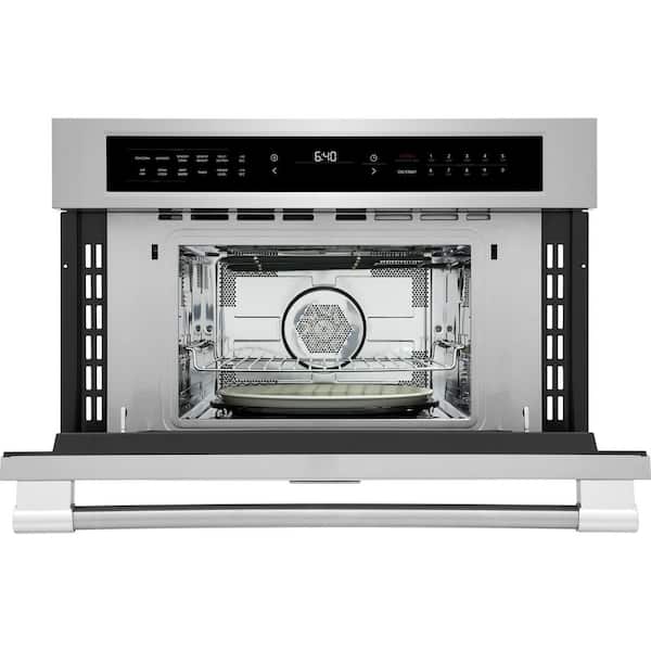 Professional 1.6 cu.ft. Electric 30" Built-In Convection Microwave Oven in Stainless Steel with Air Fry