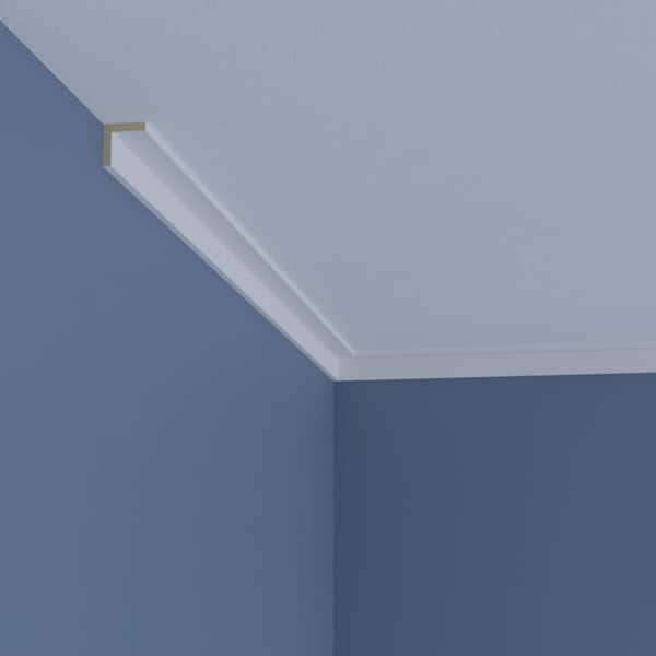Ekena Millwork Savannah 1 in. D x 1.375 in. W x 94.5 in. L Polyurethane Crown Moulding