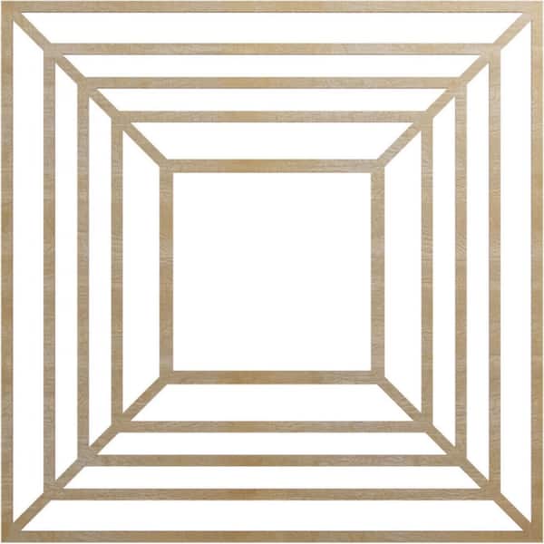 0.25 in. x 36 in. x 36 in. Wood Medallion Moulding