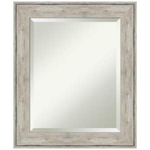 Crackled Metallic 21 in. H x 25 in. W Framed Wall Mirror