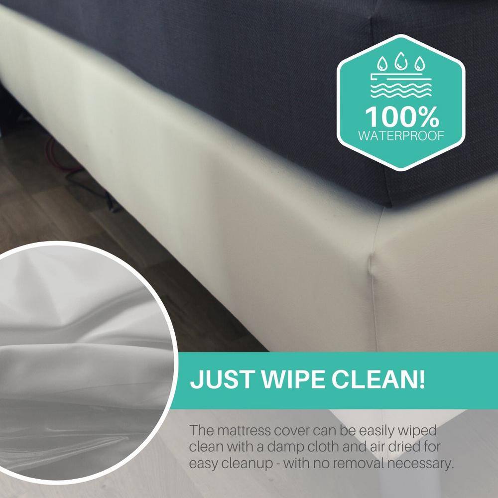 Full Size Waterproof Vinyl Mattress and Box Spring Protector