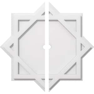 1 in. P X 11 in. C X 20 in. OD X 1 in. ID Axel Architectural Grade PVC Contemporary Ceiling Medallion, Two Piece