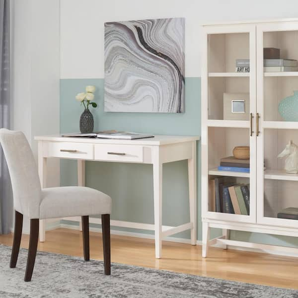 ivory desk with drawers