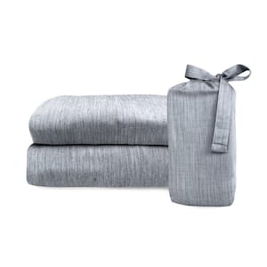 Melange Viscose from Bamboo Cotton Standard Pillowcases (Set of 2) - Silver