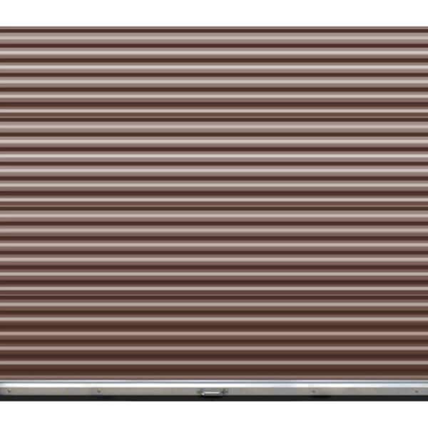 Roll-Up Collection 8 ft. x 7 ft. Non-Insulated Continental Brown Garage Door without Windows