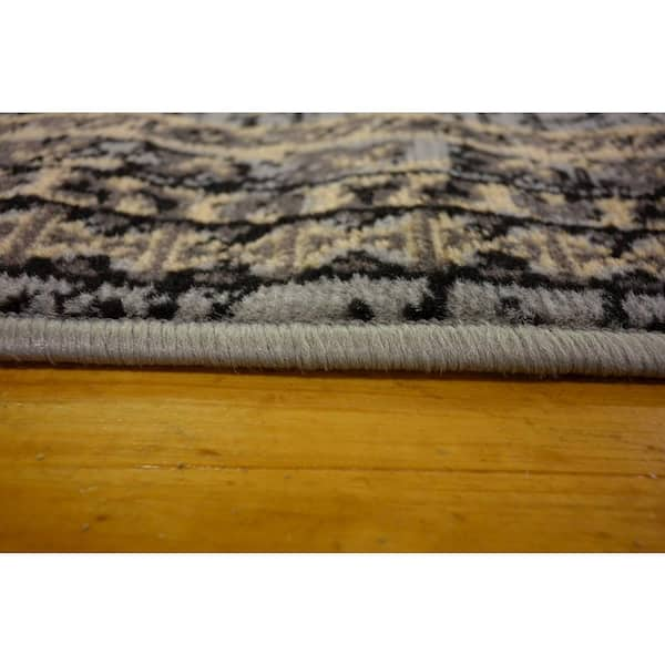 Unique Loom Oasis Taftan Gray 3' x 16' 5 Runner Rug