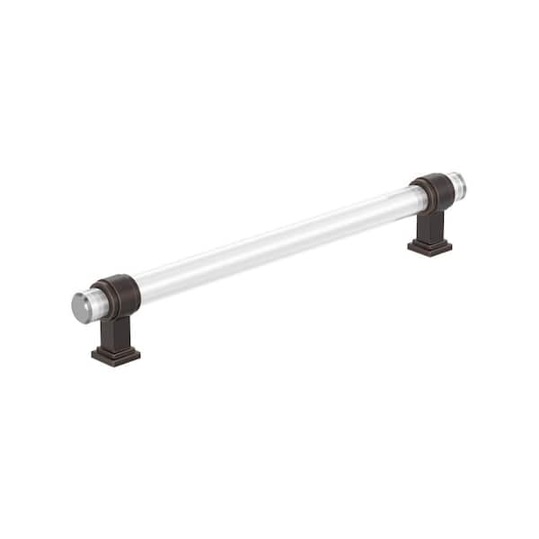 Amerock Glacio 8 in. (203 mm) Center-to-Center Clear/Oil-Rubbed Bronze  Cabinet Bar Pull (1-Pack) BP36661CORB - The Home Depot