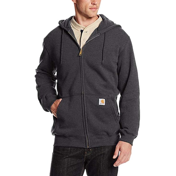 Carhartt Men's Hooded Sweatshirt XX Large Carbon Heather Cotton/Polyester Gray