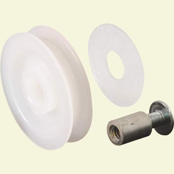 Prime-Line 1-1/4 in. Bottom Mount Nylon Wheel with Bushing
