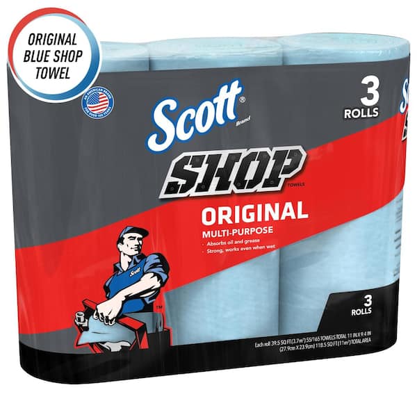 Scott Blue Cleaning Shop Towel Cleaning Wipes (3-Pack) 75143 - The