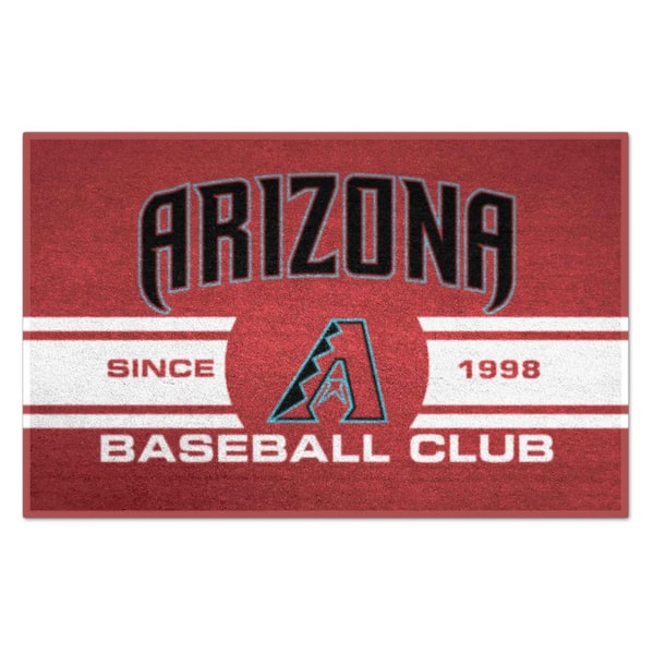 FANMATS MLB Arizona Diamondbacks Black 2 ft. x 3 ft. Area Rug