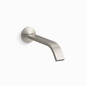 Components 1.2 GPM Wall-Mount Bathroom Sink Faucet Spout in Vibrant Brushed Nickel