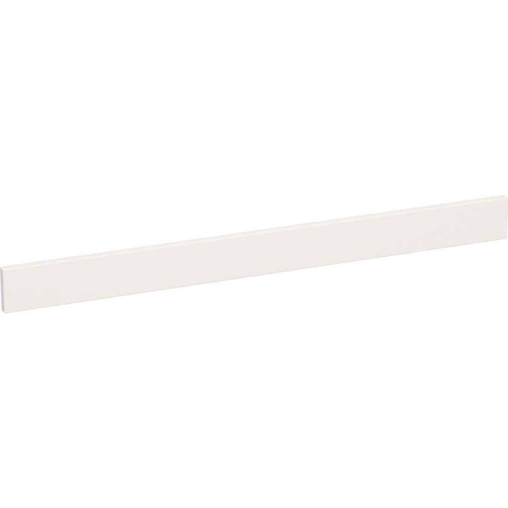 Pure White 4" x 48" Quartz Bathroom Backsplash