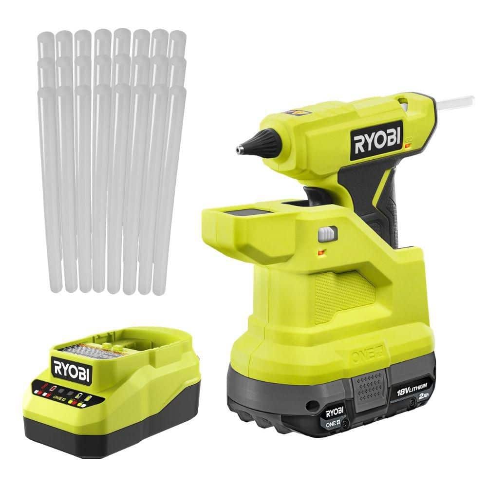 ONE+ 18V Cordless Compact Glue Gun Kit with Battery, Charger, and Mini Size Glue Sticks (24-Piece) price history on PriceWatchPro