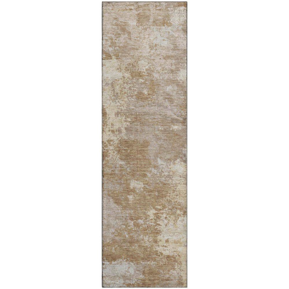 Mayfield Premium Machine Washable Abstract AMF2364 Brown 2 ft. x 7 ft. Runner Rug price history on PriceWatchPro