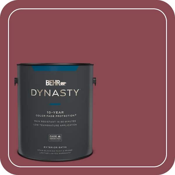 BEHR DYNASTY 1 gal. #ICC-83 Currant Jam Satin Enamel Exterior Stain-Blocking Paint & Primer