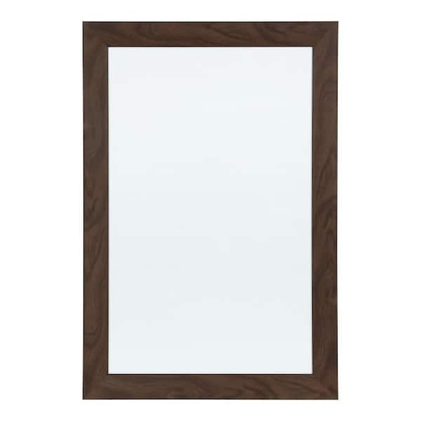 DesignOvation Beatrice Walnut Brown Dry Erase Memo Board 214715