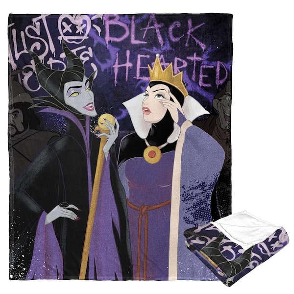 THE NORTHWEST GROUP Disney Villains Just Blackhearted Silk Touch Multi-Colored Throw Blanket