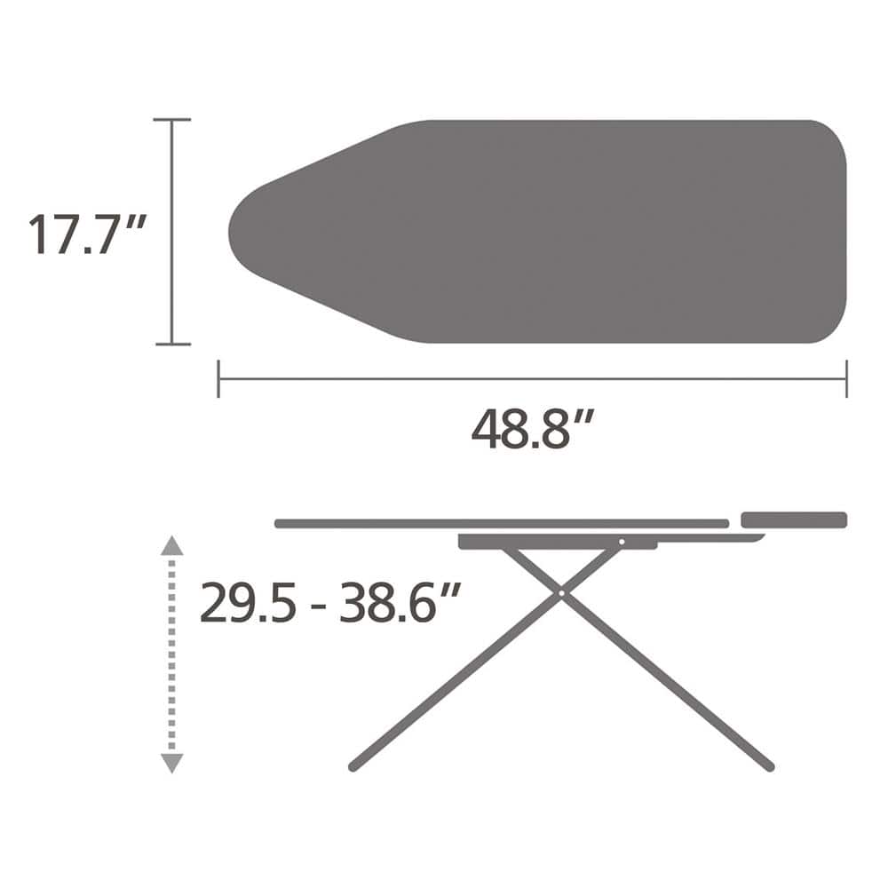 Brabantia Multicolor Freestanding Ironing Board with Steam Rest