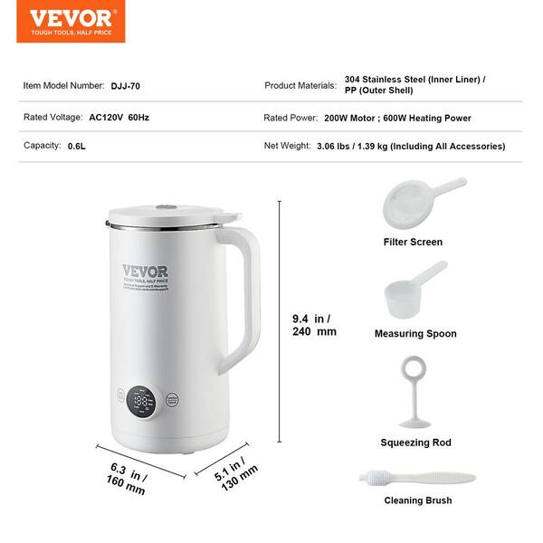 VEVOR Nut Milk Maker 21Oz. Single Speed Countertop Blenders VEVOR Nut Milk Maker 21Oz. Single Speed Countertop Blenders