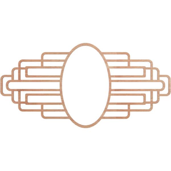 26 in. x 13 in. x 0.25 in. Wood Medallion Moulding