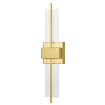 CLAXY 6.3 in. 1 light Gold Modern Wall Sconce with Glass Shade YO-T3324BU-J