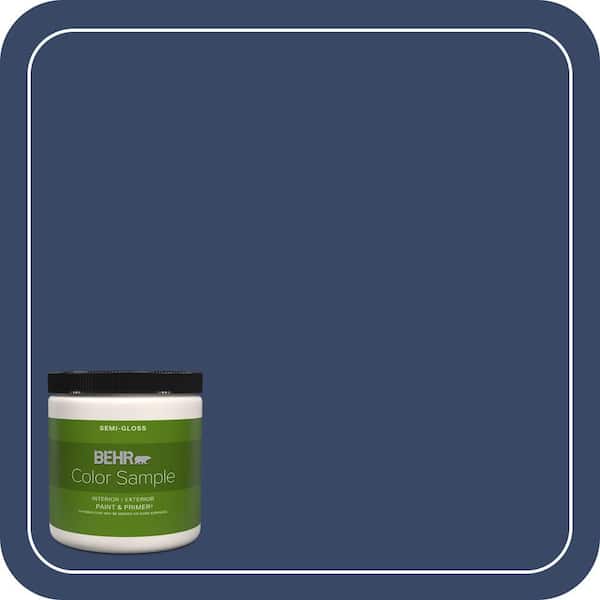Our Bon Color BEHR PREMIUM PLUS 8 oz. #MQ5-14 Bon Nuit Semi-Gloss Interior/Exterior ...