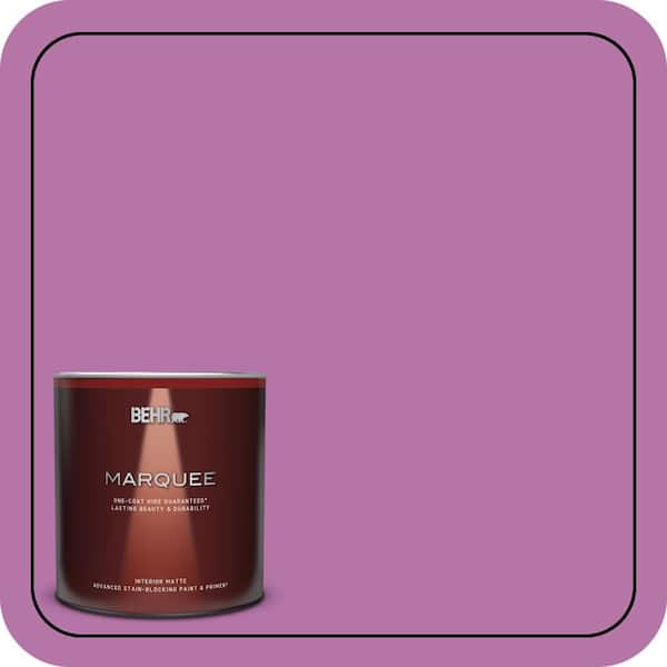 BEHR MARQUEE 1 qt. #P110-5A Eccentric Magenta Matte Interior Paint & Primer