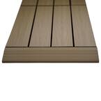 1/6 ft. x 1 ft. Quick Deck Composite Deck Tile Straight Fascia in Japanese Cedar (4-Pieces/Box)
