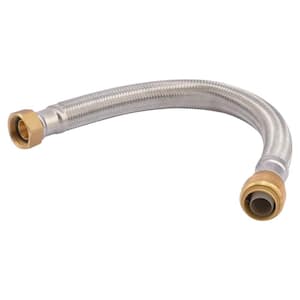 3/4 in. Push-to-Connect x 3/4 in. FIP x 15 in. Braided Stainless Steel Water Heater Connector