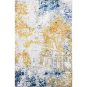 Everek Multi 9 ft. x 12 ft. (8'6" x 11'6") Abstract Transitional Area Rug