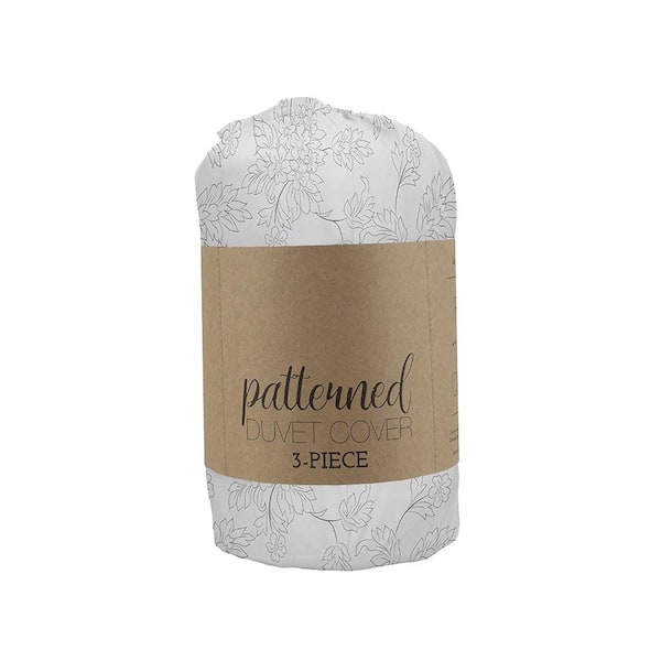 Vine 3-Piece Microfiber Duvet Cover Set
