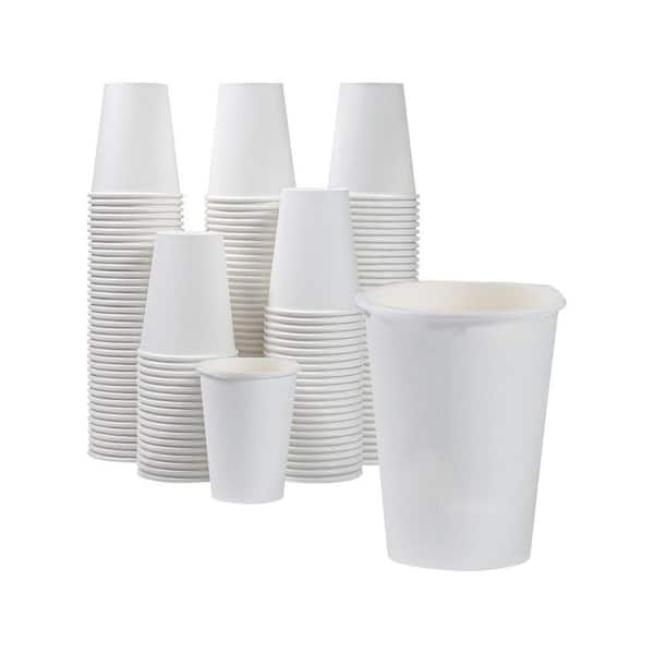 3.5 in. White Family Disposable Paper Cup Disposable Tableware Cup 180 Per Case for Hot or Cold Drinks